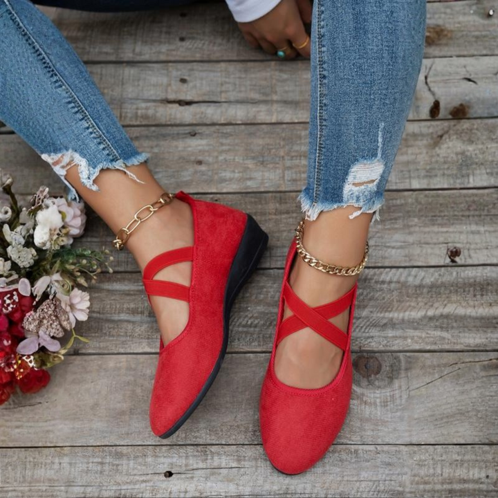FAYE | CLOSED WEDGE BALLERINA SHOES