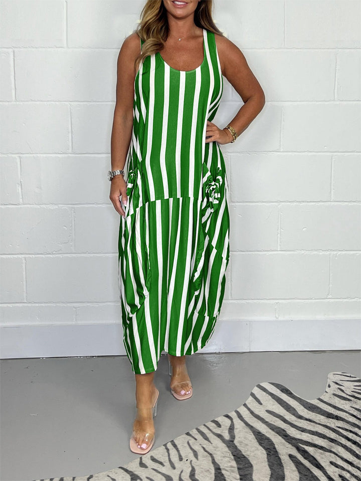 Oversize Tie Pocket Dress