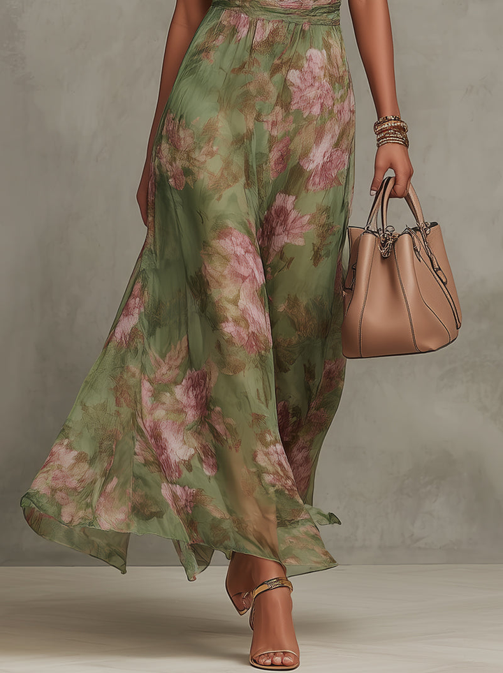 Sophie | Elegant Floral Maxi Dress